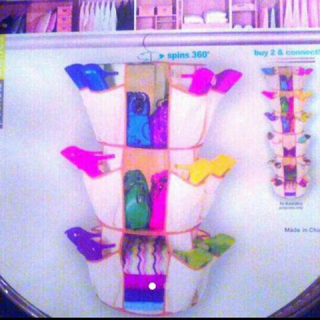 回転 多収納 吊り下げ ラック 棚 箱 ケース ボックス 靴 バッグ < インテリア/ライフ  回転 多収納 吊り下げ ラック 棚 箱 ケース ボックス 靴 バッグ  < インテリア/ライフの