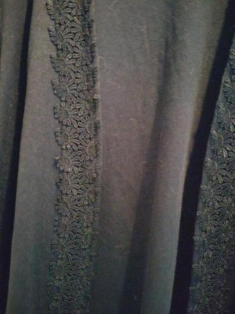 ブラック ゆったり オープンフロント お花 長袖 カーディガン < 女性ファッション  ブラック ゆったり オープンフロント お花 長袖 カーディガン < 女性ファッションの