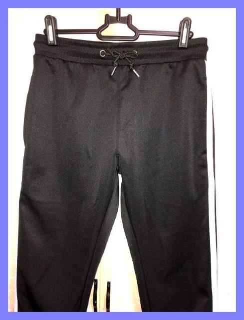 ☆超美品☆足長美脚☆サイドラインストレッチスキニージャージパンツM黒☆ < 男性ファッション  ☆超美品☆足長美脚☆サイドラインストレッチスキニージャージパンツM黒☆ < 男性ファッションの