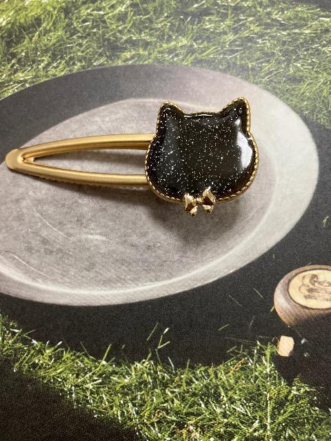 ハンドメイド レジン ねこ型 ヘアクリップ < 女性ファッション  ハンドメイド レジン ねこ型 ヘアクリップ  < 女性ファッションの