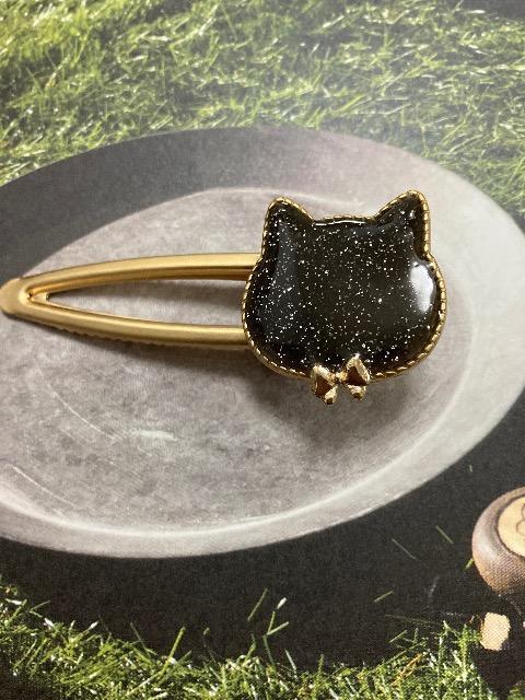 ハンドメイド レジン ねこ型 ヘアクリップ < 女性ファッション  ハンドメイド レジン ねこ型 ヘアクリップ < 女性ファッションの