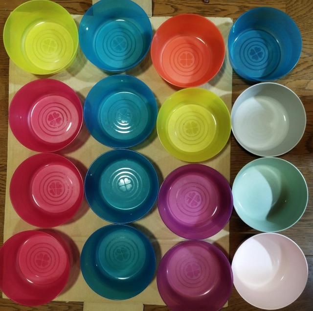 IKEA カラフルプラスチックボウル16個セット < インテリア/ライフ  IKEA カラフルプラスチックボウル16個セット < インテリア/ライフの