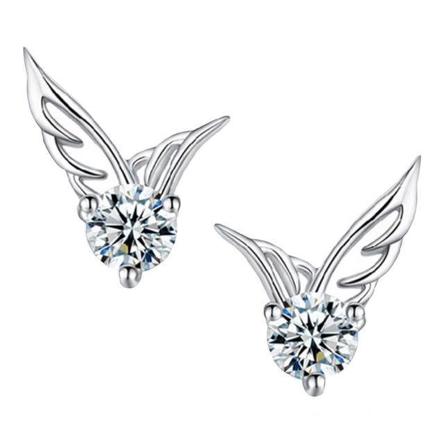 《小》フェザー 天使の羽 ピアス シルバー【両耳セット】 < 女性アクセサリー/時計  《小》フェザー 天使の羽 ピアス シルバー【両耳セット】  < 女性アクセサリー/時計の