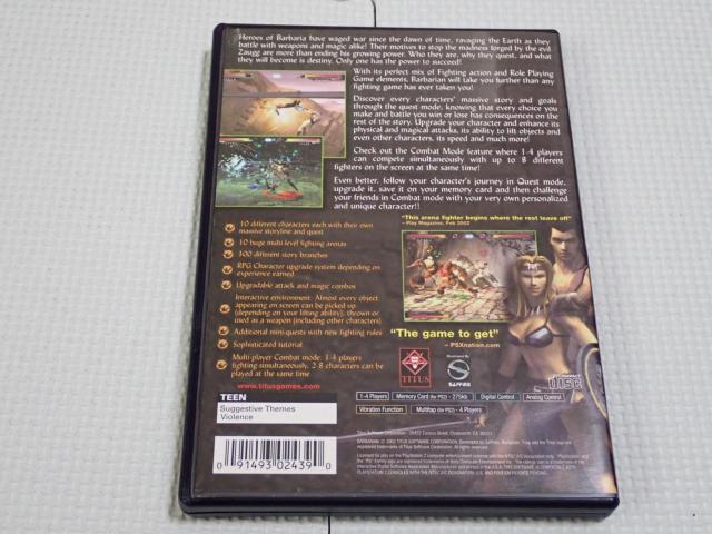 PS2BARBARIAN CO kĔŁtEtE\tgt  Q[{/\tg 