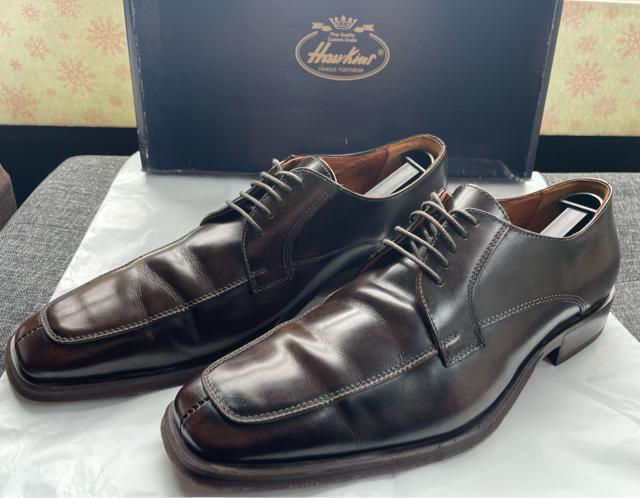 美品 イタリア製【HAWKINS】ホーキンス ビジネスシューズ U-TIP DK.BROWN 44 (28cm) ITALY製 < 男性ファッション 美品 イタリア製【HAWKINS】ホーキンス ビジネスシューズ U-TIP DK.BROWN 44 (28cm) ITALY製 < 男性ファッションの