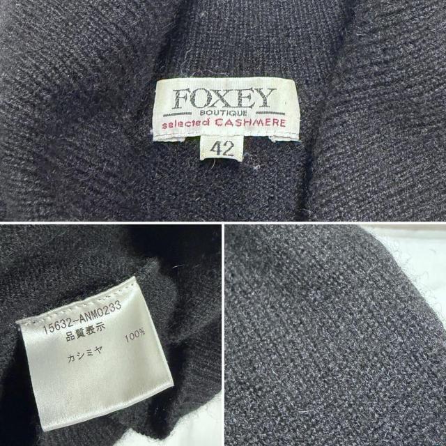 フォクシーFOXEYカシミヤ半袖パフスリーブセーター黒#42 < ブランド フォクシーFOXEYカシミヤ半袖パフスリーブセーター黒#42 < ブランドの