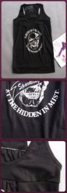 ROCK.ブロガー風♪スカルプリント ロングタンクワンピ < 女性ファッション  ROCK.ブロガー風♪スカルプリント ロングタンクワンピ < 女性ファッションの