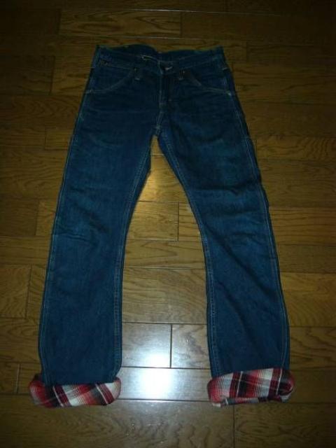 AKM×WranglerロールアップデニムSチェックインディゴラングラー < ブランド  AKM×WranglerロールアップデニムSチェックインディゴラングラー  < ブランドの