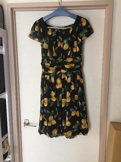 美品エムズグレイシー レモン柄ワンピース40 < ブランド  美品エムズグレイシー レモン柄ワンピース40  < ブランドの