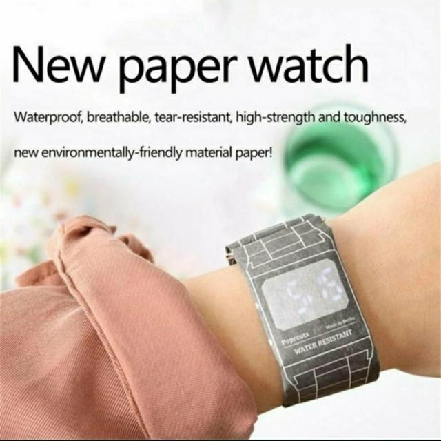 新品 時計 軽い 紙素材 白 デザイン  < 女性アクセサリー/時計  新品 時計 軽い 紙素材 白 デザイン  < 女性アクセサリー/時計の