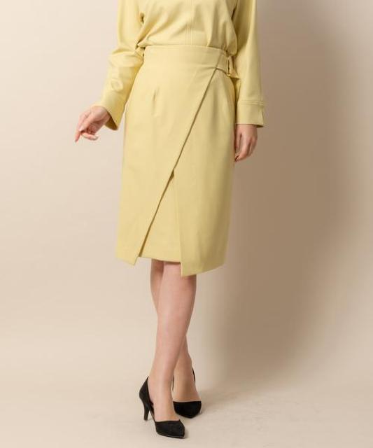 定価14,300円●TONALトーナル●ハイウエストスリットタイトスカート●黄色イエロー●38 S M < 女性ファッション  定価14,300円●TONALトーナル●ハイウエストスリットタイトスカート●黄色イエロー●38 S M < 女性ファッションの