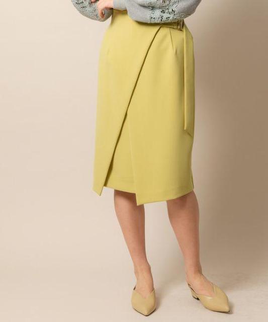 定価14,300円●TONALトーナル●ハイウエストスリットタイトスカート●黄色イエロー●38 S M < 女性ファッション  定価14,300円●TONALトーナル●ハイウエストスリットタイトスカート●黄色イエロー●38 S M < 女性ファッションの