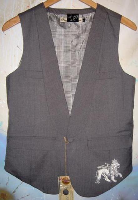 Jah Lion ライオン ジレ ベスト 男女兼用 ジャマイカ レゲエ スーツ < 男性ファッション  Jah Lion ライオン ジレ ベスト 男女兼用 ジャマイカ レゲエ スーツ  < 男性ファッションの