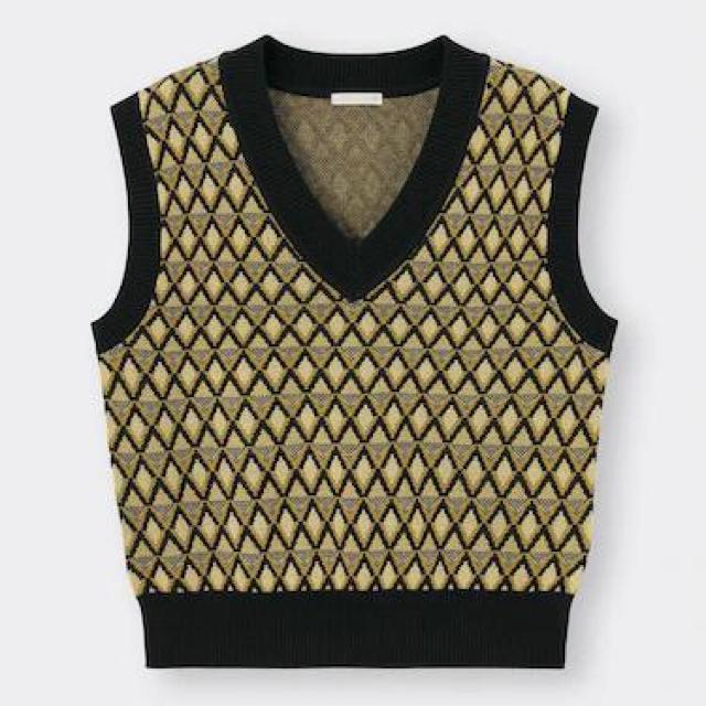 GU ジャカードベスト(ダイヤ) < ブランド  GU ジャカードベスト(ダイヤ)  < ブランドの