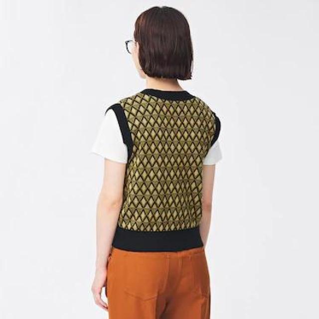 GU ジャカードベスト(ダイヤ) < ブランド  GU ジャカードベスト(ダイヤ) < ブランドの