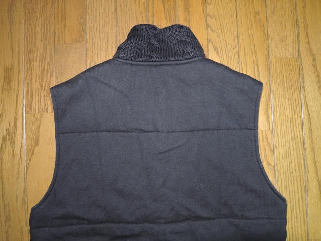 GAIJIN MADE ガイジンメイド ニット切替え 中綿ベスト S 黒 スウェット ダウン HRMハリラン < ブランド  GAIJIN MADE ガイジンメイド ニット切替え 中綿ベスト S 黒 スウェット ダウン HRMハリラン < ブランドの