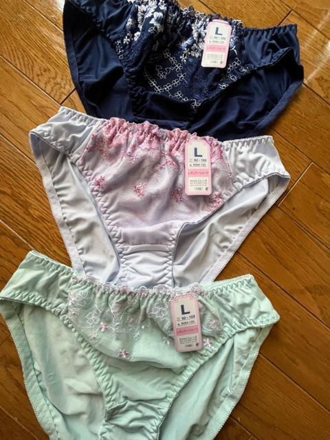 Lサイズ!3枚セット!光沢感ある!刺繍素敵!色とりどり!エレガント!ショーツ!No.清楚2 < 女性ファッション  Lサイズ!3枚セット!光沢感ある!刺繍素敵!色とりどり!エレガント!ショーツ!No.清楚2 < 女性ファッションの