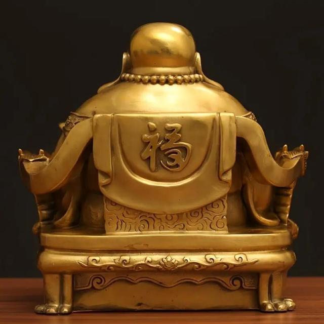 超お買い得990円★樹脂製 статуя、幸運と幸福のために皇帝の龍の椅子に座って笑う、真鍮製の статуя と彫刻、家の装飾 < インテリア/ライフ  超お買い得990円★樹脂製 статуя、幸運と幸福のために皇帝の龍の椅子に座って笑う、真鍮製の статуя と彫刻、家の装飾 < インテリア/ライフの