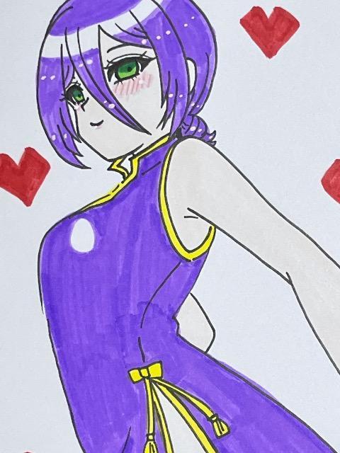 自作イラスト チェンソーマン レゼ ハガキサイズ チャイナ服チャイナドレスコスプレA < アニメ/コミック/キャラクター 自作イラスト チェンソーマン レゼ ハガキサイズ チャイナ服チャイナドレスコスプレA < アニメ/コミック/キャラクターの