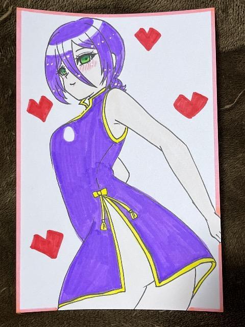 自作イラスト チェンソーマン レゼ ハガキサイズ チャイナ服チャイナドレスコスプレA < アニメ/コミック/キャラクター 自作イラスト チェンソーマン レゼ ハガキサイズ チャイナ服チャイナドレスコスプレA < アニメ/コミック/キャラクターの