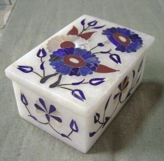 ☆即決☆大理石*天然石装飾の小物入れ*1 < インテリア/ライフ  ☆即決☆大理石*天然石装飾の小物入れ*1 < インテリア/ライフの