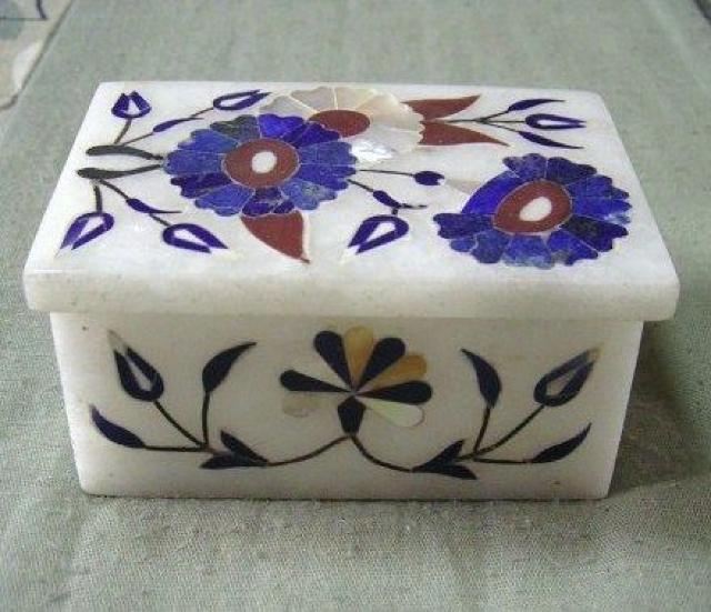 ☆即決☆大理石*天然石装飾の小物入れ*1 < インテリア/ライフ  ☆即決☆大理石*天然石装飾の小物入れ*1 < インテリア/ライフの