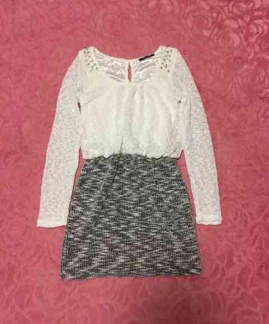 ワンウェイ*ミニワンピ*タイト*ツイード*パール*新品 < ブランド  ワンウェイ*ミニワンピ*タイト*ツイード*パール*新品  < ブランドの