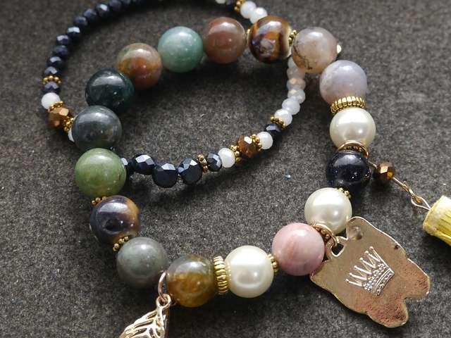 新品アンティーク調可愛いネコ猫ちゃん2連ブレスレット  < 女性アクセサリー/時計  新品アンティーク調可愛いネコ猫ちゃん2連ブレスレット  < 女性アクセサリー/時計の