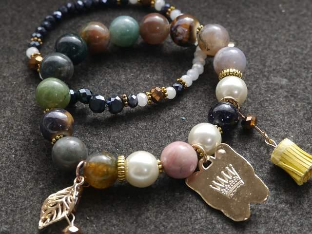 新品アンティーク調可愛いネコ猫ちゃん2連ブレスレット  < 女性アクセサリー/時計  新品アンティーク調可愛いネコ猫ちゃん2連ブレスレット  < 女性アクセサリー/時計の