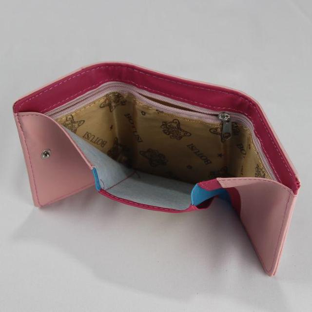 ★猫柄三つ折り財布 かわいい 小さめ 札入れ 使いやすい ミニ財布 小銭入れ  札入れ レディース キッズ pink < 女性ファッション  ★猫柄三つ折り財布 かわいい 小さめ 札入れ 使いやすい ミニ財布 小銭入れ  札入れ レディース キッズ pink < 女性ファッションの