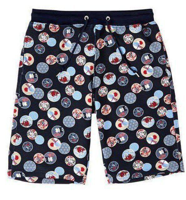 Mサイズ!男気!溢れる!和柄!接触冷感!吸汗速乾!UVカット!サラッワッフル素材!良いとこづくし!ストレッチ!ハーフパンツ!新品! < 男性ファッション  Mサイズ!男気!溢れる!和柄!接触冷感!吸汗速乾!UVカット!サラッワッフル素材!良いとこづくし!ストレッチ!ハーフパンツ!新品! < 男性ファッションの