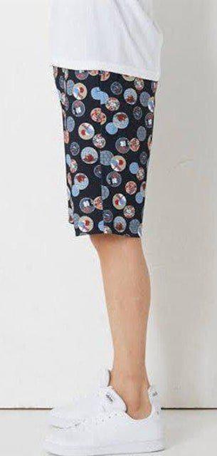 Mサイズ!男気!溢れる!和柄!接触冷感!吸汗速乾!UVカット!サラッワッフル素材!良いとこづくし!ストレッチ!ハーフパンツ!新品! < 男性ファッション  Mサイズ!男気!溢れる!和柄!接触冷感!吸汗速乾!UVカット!サラッワッフル素材!良いとこづくし!ストレッチ!ハーフパンツ!新品! < 男性ファッションの