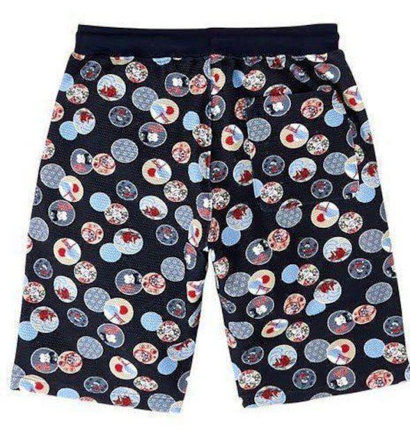 Mサイズ!男気!溢れる!和柄!接触冷感!吸汗速乾!UVカット!サラッワッフル素材!良いとこづくし!ストレッチ!ハーフパンツ!新品! < 男性ファッション  Mサイズ!男気!溢れる!和柄!接触冷感!吸汗速乾!UVカット!サラッワッフル素材!良いとこづくし!ストレッチ!ハーフパンツ!新品! < 男性ファッションの