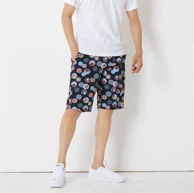 Mサイズ!男気!溢れる!和柄!接触冷感!吸汗速乾!UVカット!サラッワッフル素材!良いとこづくし!ストレッチ!ハーフパンツ!新品! < 男性ファッション  Mサイズ!男気!溢れる!和柄!接触冷感!吸汗速乾!UVカット!サラッワッフル素材!良いとこづくし!ストレッチ!ハーフパンツ!新品! < 男性ファッションの