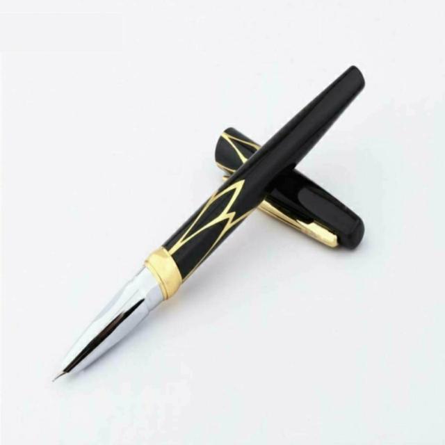 新品 激渋 万年筆 筆記用具 憧れ ペン 黒 金 デザイン 1 < インテリア/ライフ  新品 激渋 万年筆 筆記用具 憧れ ペン 黒 金 デザイン 1  < インテリア/ライフの
