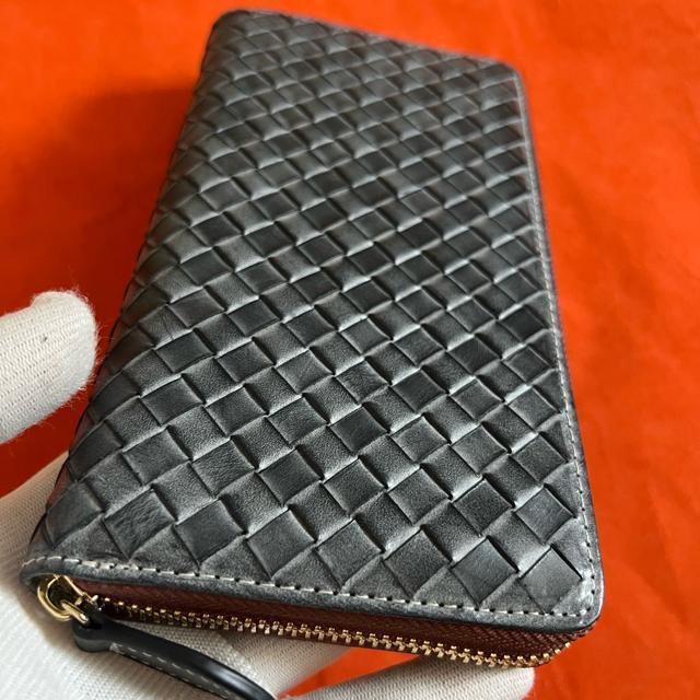 グリーン 黒 ハンドメイド 新品 ブライドレザー ヌメ革/本革 編み込み メンズ財布 長財布  ラウンドファスナー < 男性ファッション  グリーン 黒 ハンドメイド 新品 ブライドレザー ヌメ革/本革 編み込み メンズ財布 長財布  ラウンドファスナー < 男性ファッションの