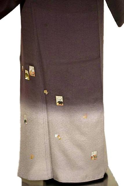 【最高級】新品同様 京友禅作家【松尾光琳】暈し染め 琳派百人一首かるた1つ紋 色留袖 身丈152cm 裄62.5cm T3476 < 女性ファッション 【最高級】新品同様 京友禅作家【松尾光琳】暈し染め 琳派百人一首かるた1つ紋 色留袖 身丈152cm 裄62.5cm T3476 < 女性ファッションの