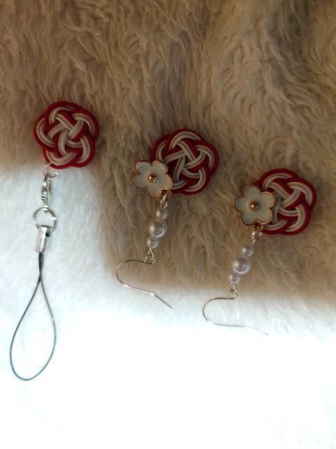 新品、ハンドメイド、水引、ピアス、梅結び < 女性ファッション  新品、ハンドメイド、水引、ピアス、梅結び  < 女性ファッションの