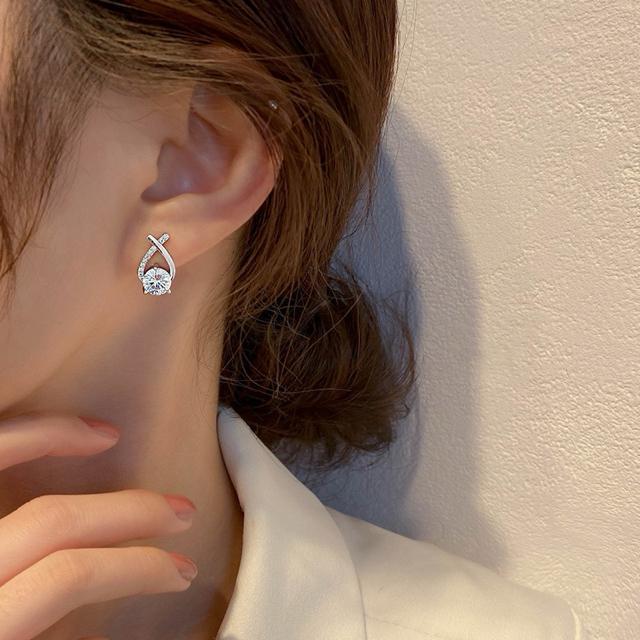 キラキラ しずく ピアス シルバー【両耳セット】 < 女性アクセサリー/時計  キラキラ しずく ピアス シルバー【両耳セット】 < 女性アクセサリー/時計の