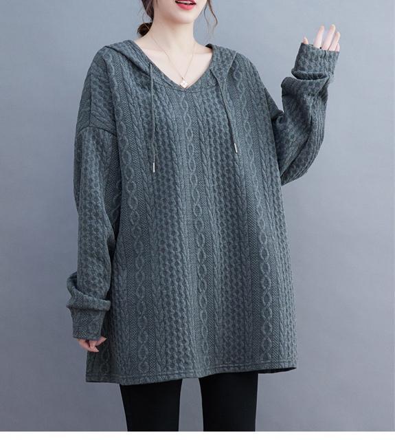 キルト パーカー チュニック ゆったり ワイド グレー 大きいサイズ < 女性ファッション キルト パーカー チュニック ゆったり ワイド グレー 大きいサイズ < 女性ファッションの