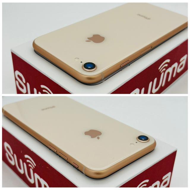 S 100% iPhone 8 64 GB SIM�t���[ �S�[���h �{�� �� �Ɠd/AV�� 