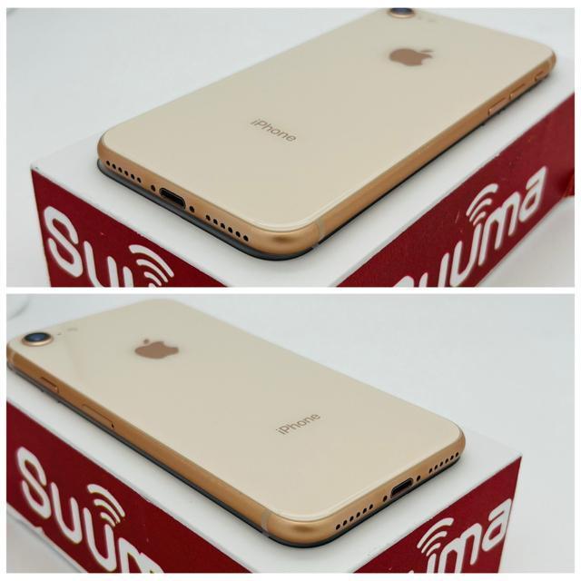 S 100% iPhone 8 64 GB SIM�t���[ �S�[���h �{�� �� �Ɠd/AV�� 