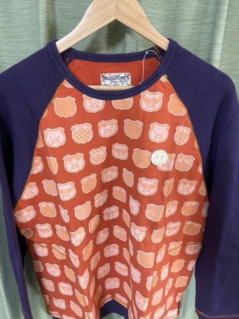 【drug store’s】ドラッグストアーズ カジュアルトレーナー スウェット 長袖 オレンジ パープル フリーサイズ < ブランド 【drug store’s】ドラッグストアーズ カジュアルトレーナー スウェット 長袖 オレンジ パープル フリーサイズ < ブランドの