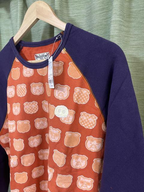 【drug store’s】ドラッグストアーズ カジュアルトレーナー スウェット 長袖 オレンジ パープル フリーサイズ < ブランド 【drug store’s】ドラッグストアーズ カジュアルトレーナー スウェット 長袖 オレンジ パープル フリーサイズ < ブランドの