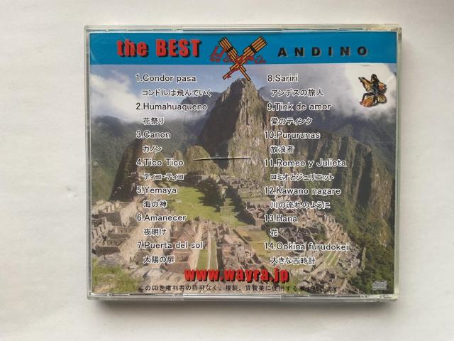 the BEST ANDINO �A���f�X���y �x�X�g CD �}�`���s�`�� �R���h���͔��ł��� Wayra �� CD/DVD/�r�f�I�� 