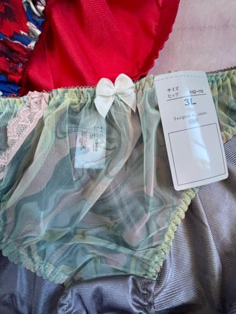 3Lサイズ!3枚セット!光沢ツルツル素材!シフォン使い!あり!高貴品格!色とりどり!エレガント!ショーツ!No.陽 < 女性ファッション 3Lサイズ!3枚セット!光沢ツルツル素材!シフォン使い!あり!高貴品格!色とりどり!エレガント!ショーツ!No.陽 < 女性ファッションの