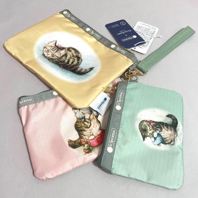 ☆新品未使用☆LeSportsac レスポートサック ピーターラビット 猫 3連