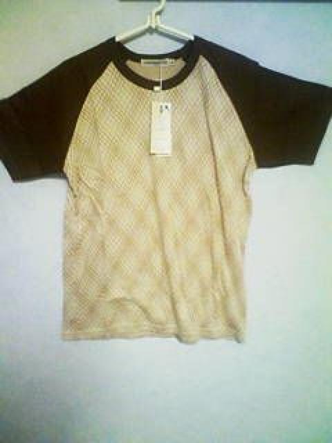 A-68★新品★半袖ラグランTシャツ ベージュ M < 男性ファッション  A-68★新品★半袖ラグランTシャツ ベージュ M  < 男性ファッションの