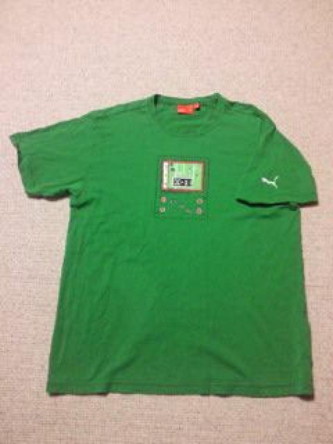 PUMA プーマ サッカー ゲーム ウオッチ デザイン Tシャツ グリーン Mサイズ < 男性ファッション  PUMA プーマ サッカー ゲーム ウオッチ デザイン Tシャツ グリーン Mサイズ < 男性ファッションの