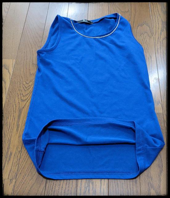 ★Limela★リメラ★タンクトップ★Tシャツ★Mサイズ★青系★首元可愛いです★部屋着★まとめ買い歓迎★ < 女性ファッション  ★Limela★リメラ★タンクトップ★Tシャツ★Mサイズ★青系★首元可愛いです★部屋着★まとめ買い歓迎★ < 女性ファッションの